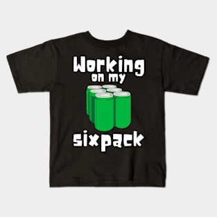 Working On My Sixpack Kids T-Shirt